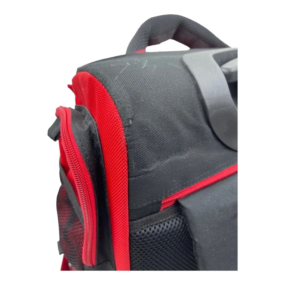 Disney Red Mickey Mouse Blake Rolling Carry On Backpack